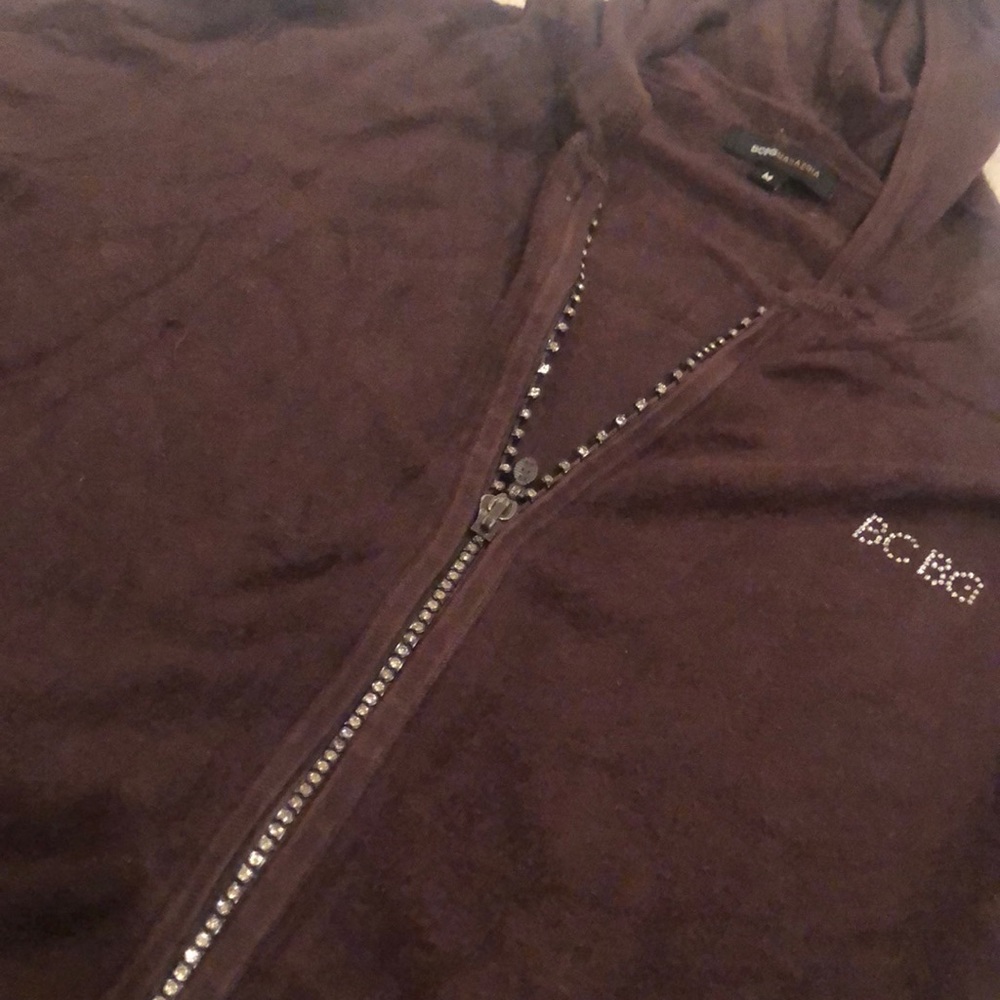 BCBG Brown Hoodie with Rhinestones 💎